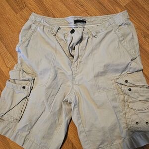 Aeropostale Men's Beige Cargo Shorts